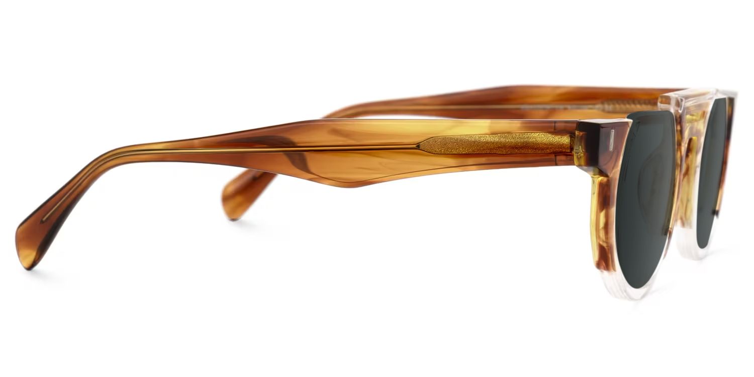 Mastin Brown Round Polarized Sunglasses for Driving | ZEELOOL2