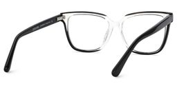 Benguie Black Clear Square Glasses5