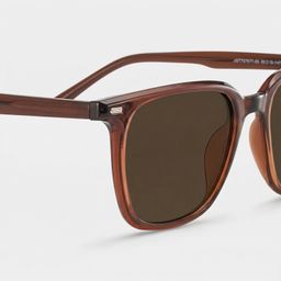 Eliza Dark Brown Square Sunglasses4
