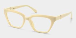 Quincy Creamy White Cat eye Glasses3