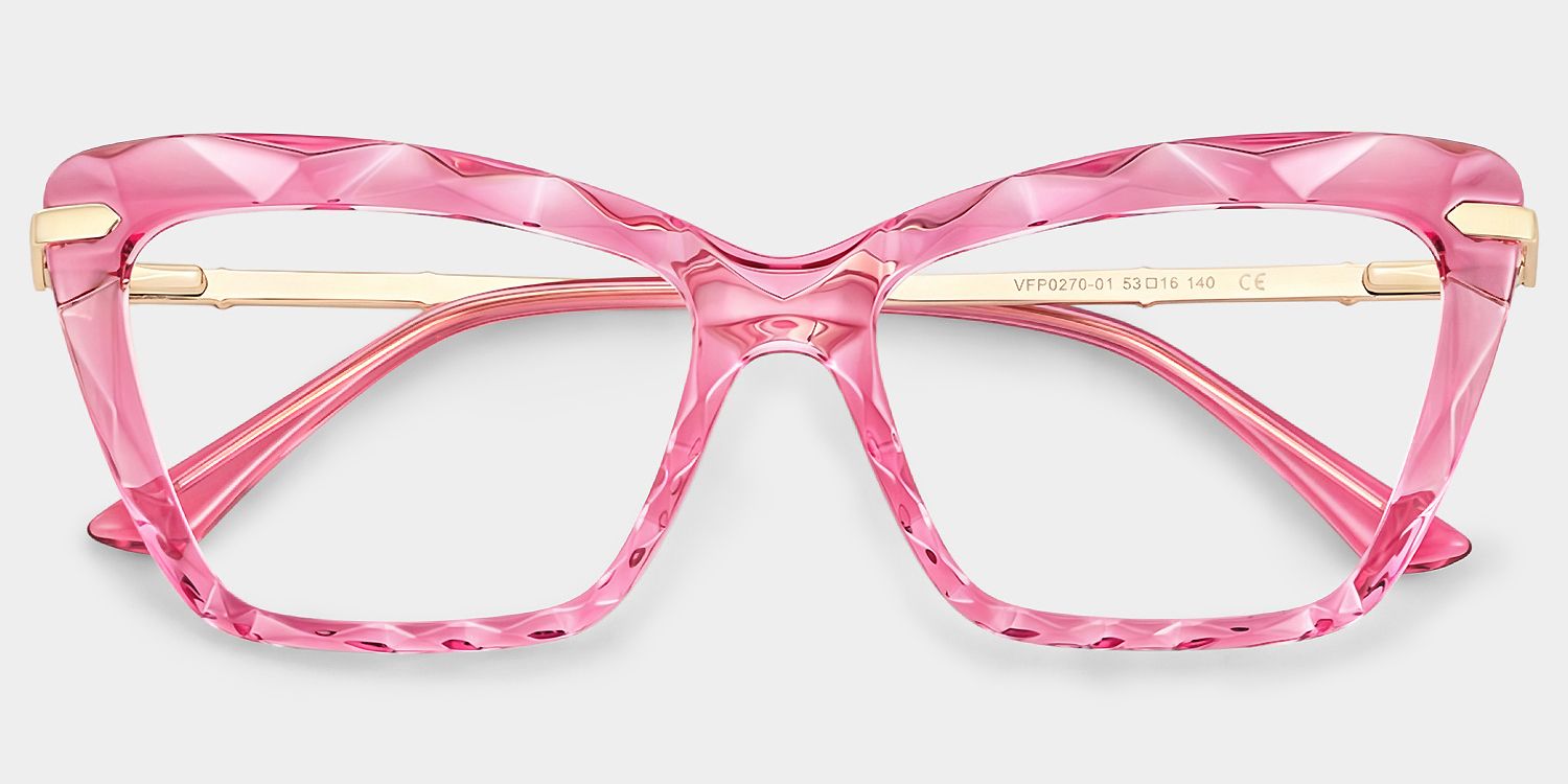 Juliet Pink Cat-eye Frame Glasses for Women | Zeelool1