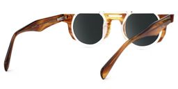 Mastin Brown Round Sunglasses3
