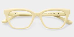 Quincy Creamy White Cat eye Glasses2