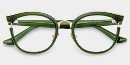Laraine Green Cat eye Glasses1