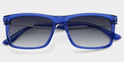 Morgan Blue Rectangle Sunglasses1