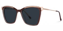 Krystle Red Square Sunglasses1