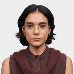 Seth Rose Gold Rectangle Glasses3