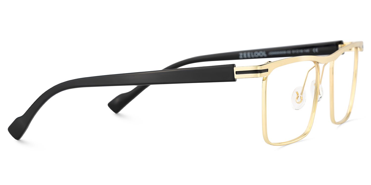 Vintage Metal Glasses With Browline Shape4