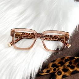 Caius Beige Square Glasses3