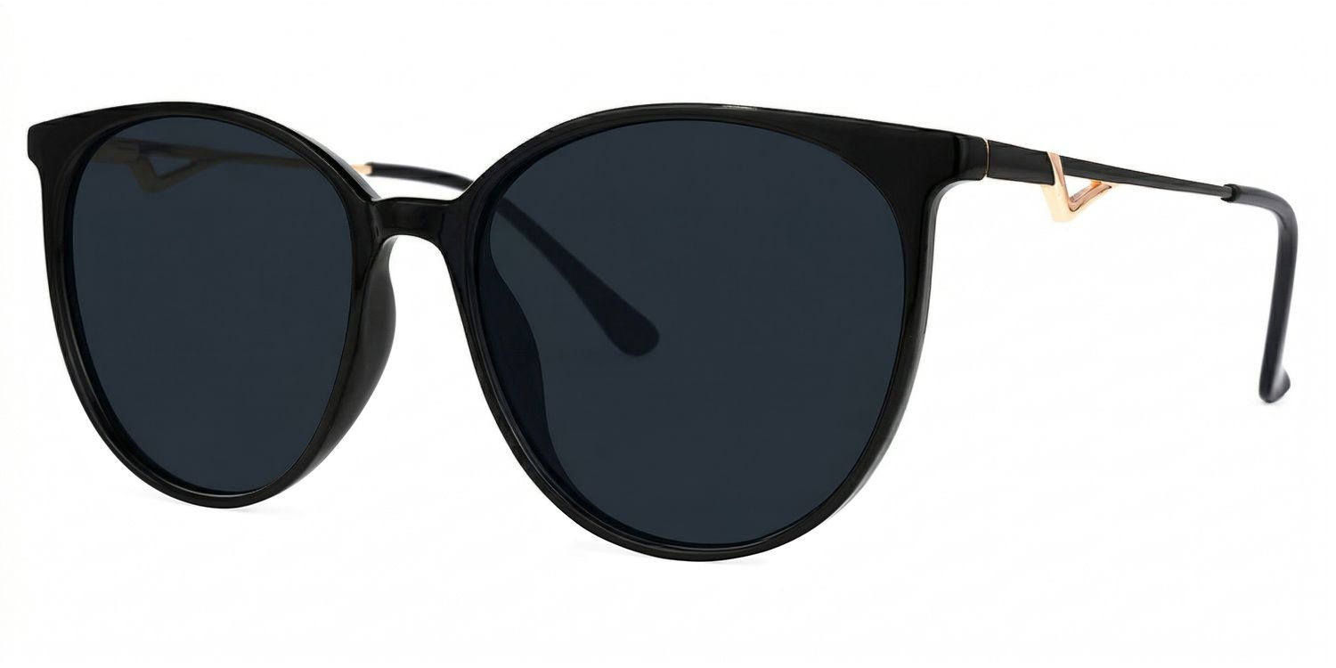 Chanty Round Style Black Frame Sunglasses | ZEELOOL1