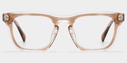 Liam Brown Rectangle Glasses1