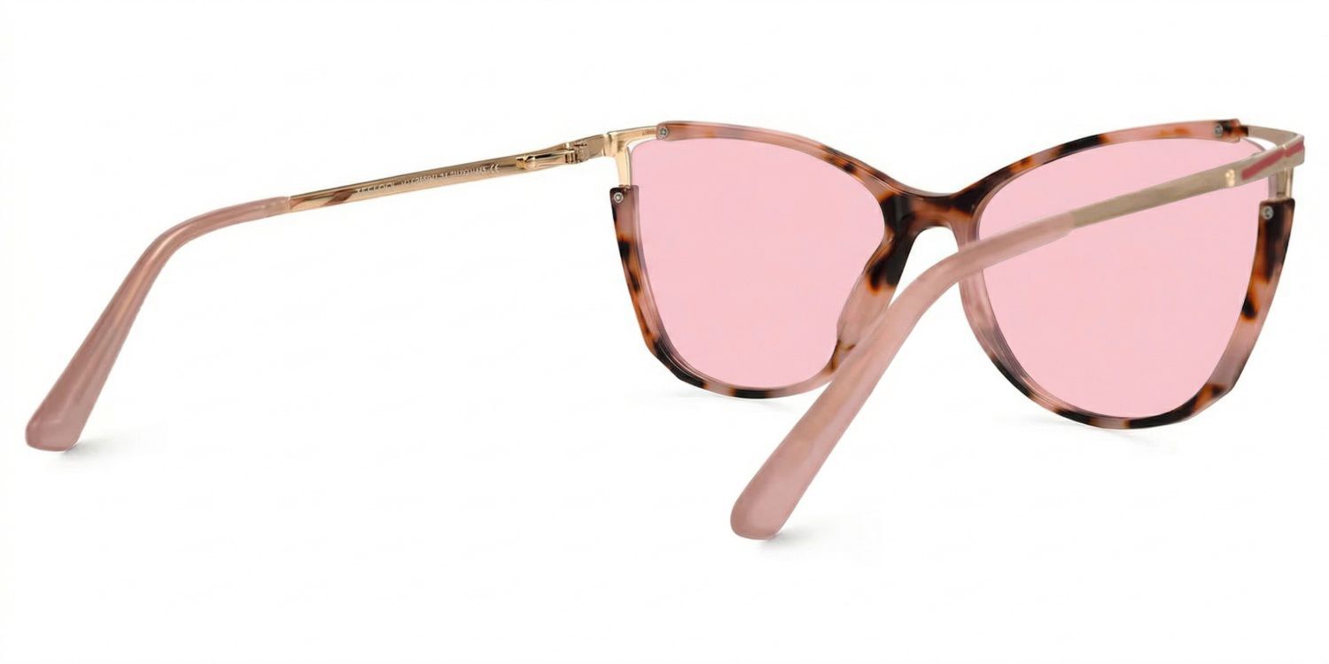 Yomary Cat Eye Pink-Tortoise Prescription Sunglasses | ZEELOOL3