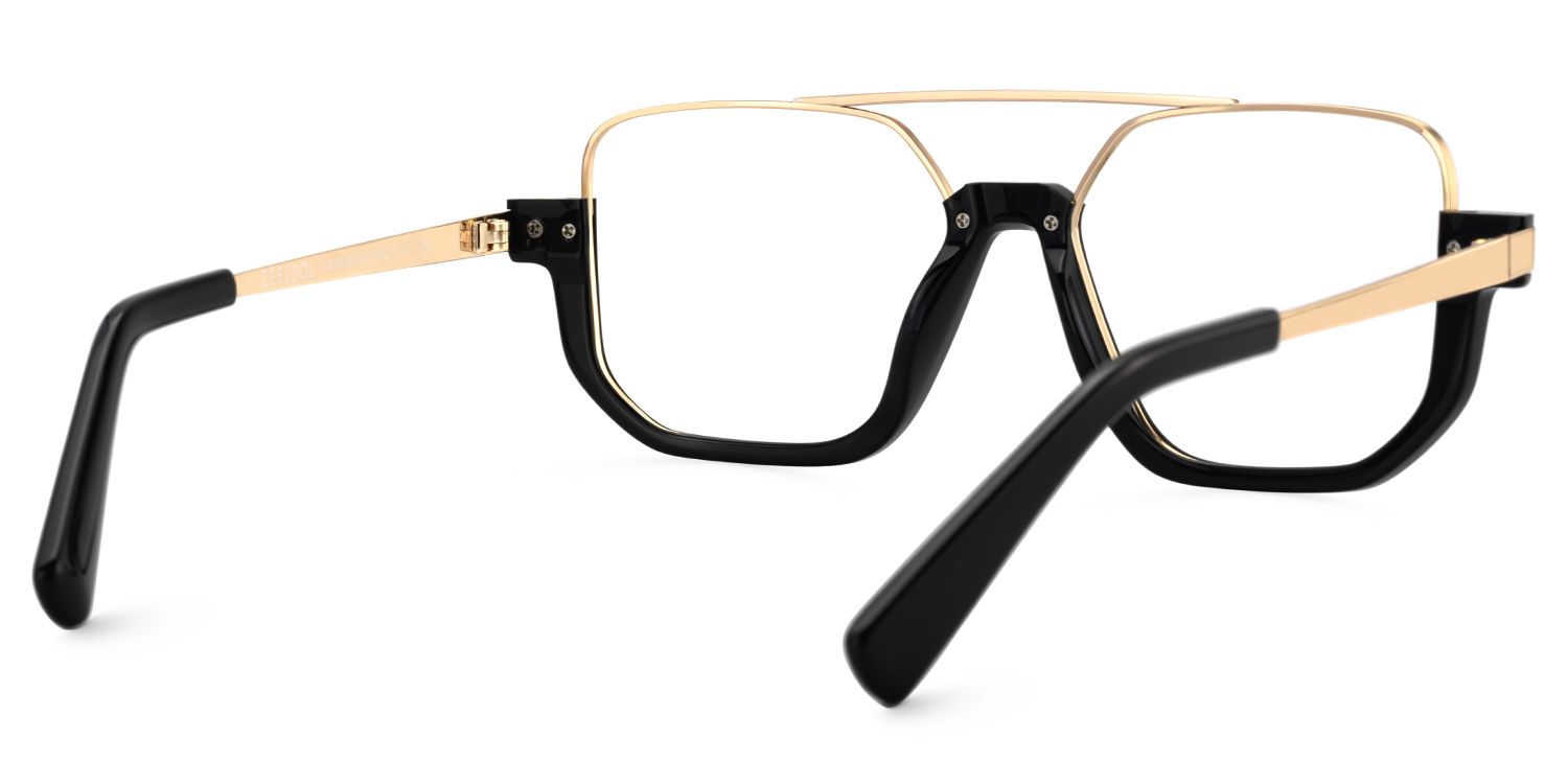 Oromiya Aviator Black and Gold Frame Glasses on Sale | ZEELOOL5
