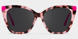 Kira Pink Tortoise Butterfly Sunglasses0