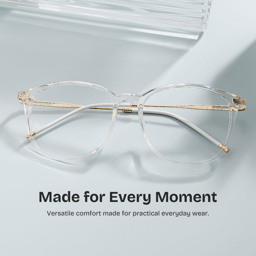 Greene Clear Square Glasses