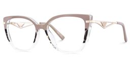 Margret Tortoise Khaki Cat eye Glasses2