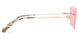 Seth Rose Gold Rectangle Sunglasses3