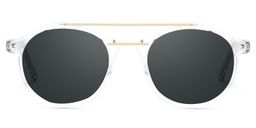 Lee Clear Round Sunglasses0