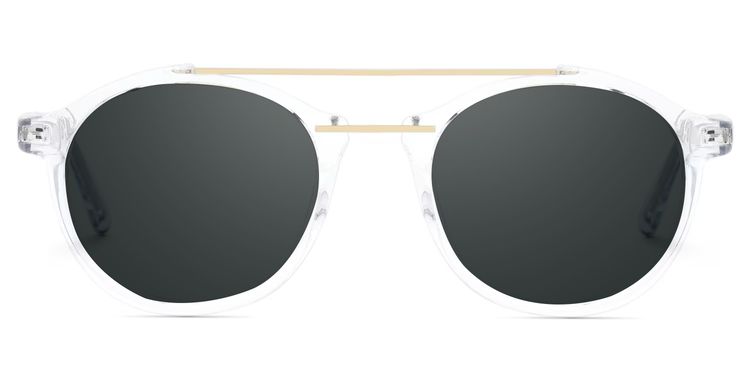 Lee Clear Round Sunglasses