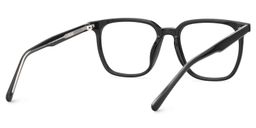 Eliza Black Square Glasses5
