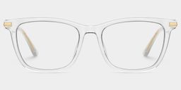 Selena Clear Rectangle Glasses1