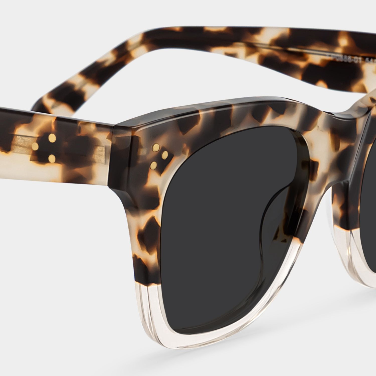 Tandy Light-Tortoise Square Polarized Sunglasses for Driving | ZEELOOL4