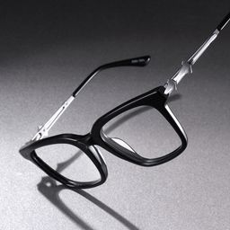 Reese Black Square Glasses1