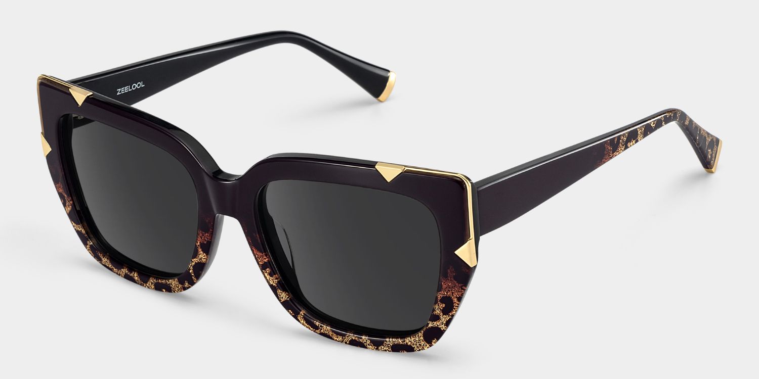 Dax Two-Tone Square Polarized Sunglasses for Driving | ZEELOOL2