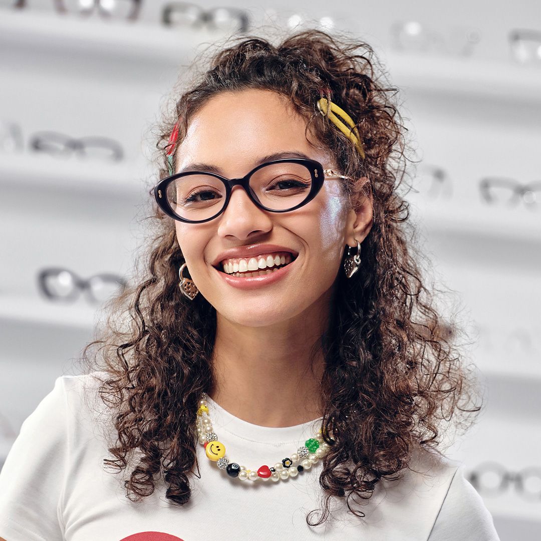 Blaire Black Frame Glasses with Oval Frame Online | ZEELOOL8