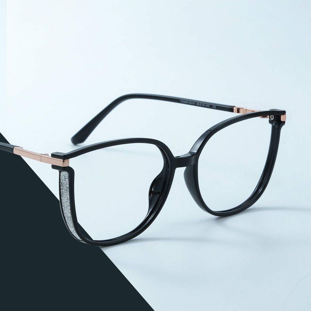 Rodz Square Black Frame Glasses for Women | ZEELOOL0