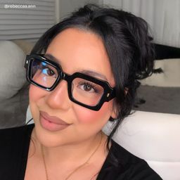 Bobbee Black Square Glasses7