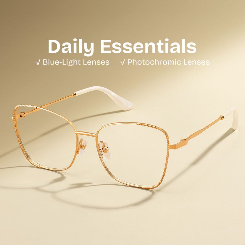 Kai Gold Butterfly Glasses