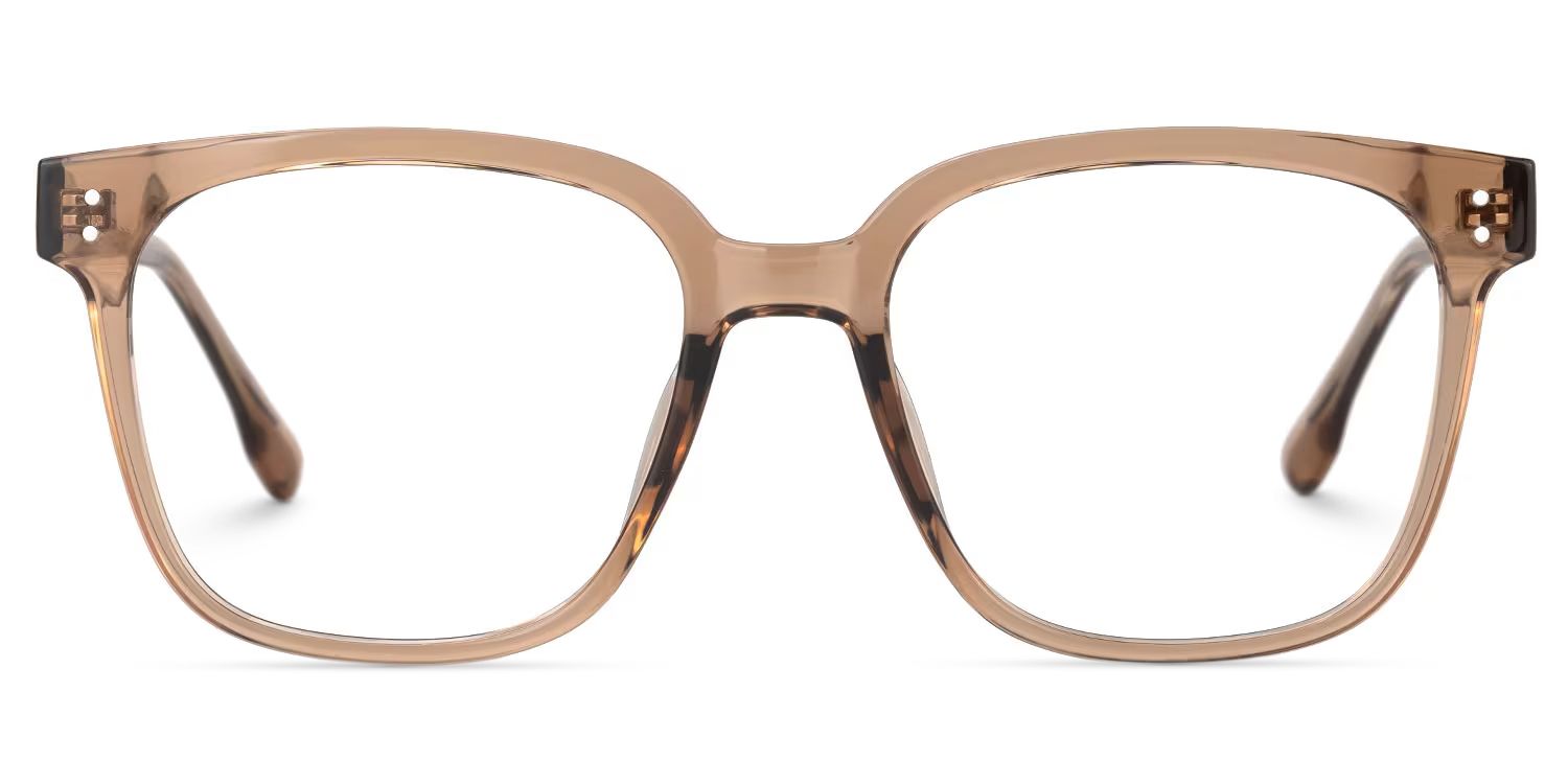 Donnalyn Square Brown Glasses for Women and Men | ZEELOOL0
