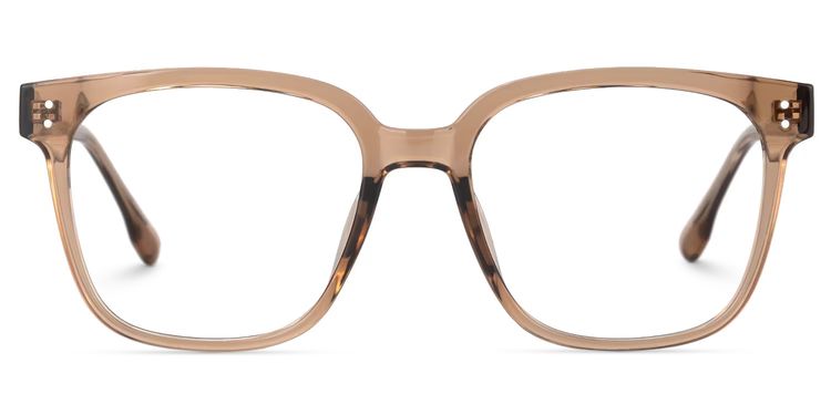 Donnalyn Brown Square Glasses