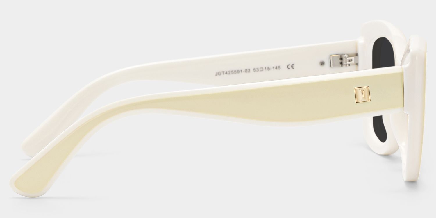Rosie Cream White Butterfly Sunglasses to Frame Your Face | ZEELOOL5