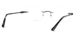 Peavy Gray Rectangle Glasses5