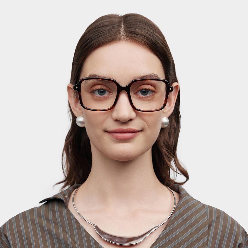 Talia Tortoise Square Glasses