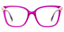 Nolan Neon Pink Square Glasses2