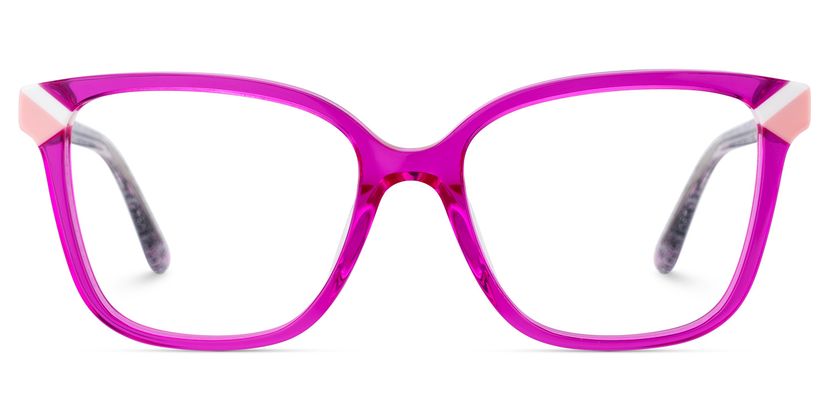 Nolan Neon Pink Square Glasses