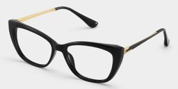 Harlow Black Butterfly Glasses3