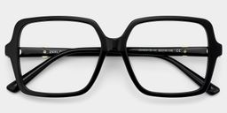 Elena Black Square Glasses2