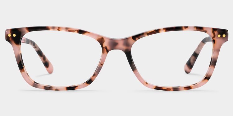 Juliana Pink Tortoise Rectangle Glasses