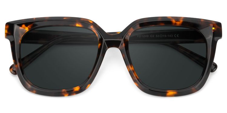 Lark Tortoise Square Sunglasses