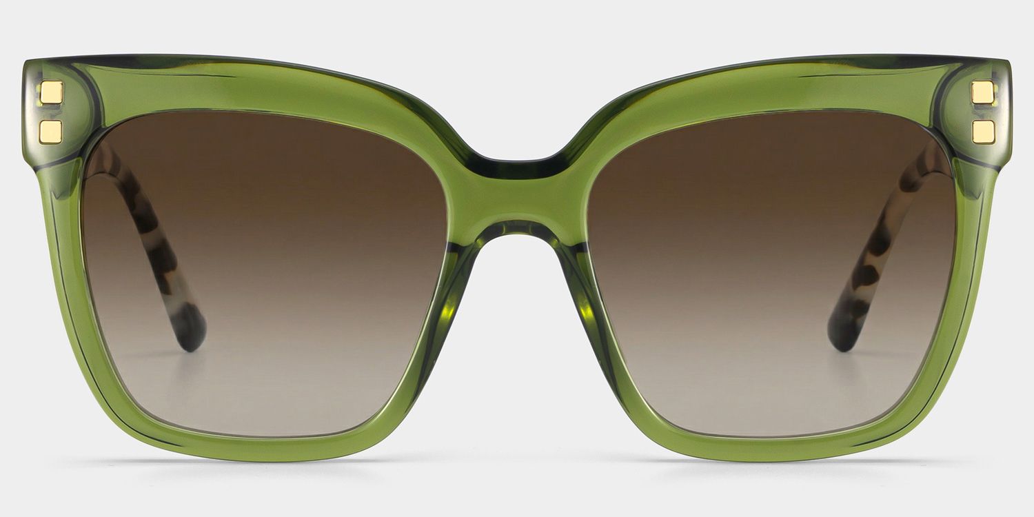 Minguela Green Square Sunglasses to Frame Your Face | ZEELOOL0