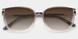 Rodz Gray-Pink Square Sunglasses1