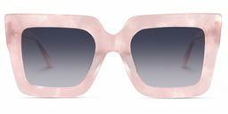 Brandon Pink Square Sunglasses0