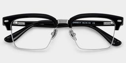 Landon Silver Browline Glasses2