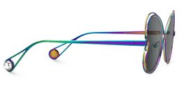 Aretha Iridescent Geometric Sunglasses2