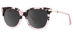 Mailyn Pink Tortoise Round Sunglasses2