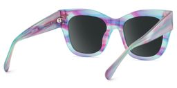 Minfia Blue Purple Square Sunglasses5